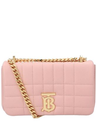 Burberry Pink Lambskin Leather Quilted Lola Mini Bag (Authentic Pre-Loved)
