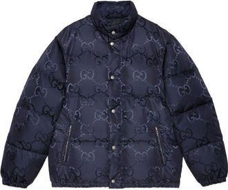 Gucci Jumbo GG Canvas Down Jacket Blue 694161-Z8A53-4348