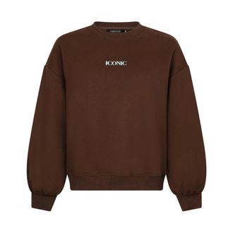 Ydence Ydence - Fs2657 Iconische Sweater - Dames - Sweatshirts & Hoodies - Bruin - Maat: M Katoen