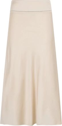 PESERICO Skirts - Dames - Midirokken - Beige - M - Rokken