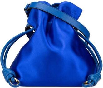 Loewe Pre-owned Bucket Bags, female, Blue, Size: ONE SIZE Pre-owned The Flamenco Knot