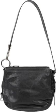 Burberry Pre-owned Shoulder Bags, female, Black, Size: ONE SIZE Pre-owned Night Small Shoulder Bag