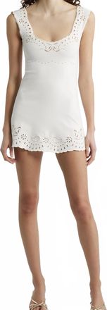 LoveShackFancy Elka Dress In White Vanilla