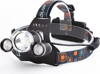 OEM Lampe Frontale - 3 Led - Rechargeable Usb - Zoom Mecanique - Etanche Ip4 - Camping Peche Randonnee - 1 Unite