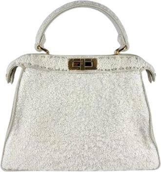 Fendi Pre-owned Handbags, female, White, Size: ONE SIZE Pre-owned Vintage Handbag