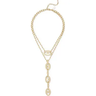 Ramy Brook Azurra Layered Chain Necklace in Gold at Nordstrom