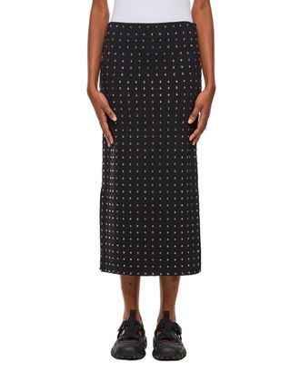 Sportmax Nome Crystal Lycra Midi Skirt