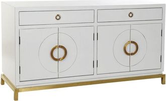 DKD Home Decor Buffet - Dkd Home Decor - Kamakura - Madera De Ingenier&iacute;a - Blanco - 2 Puertas