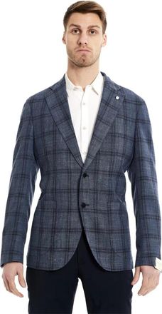 Luigi Bianchi Mantova Stijlvolle Jas voor Mannen - Heren - Blazers - Blauw - L - Jassen