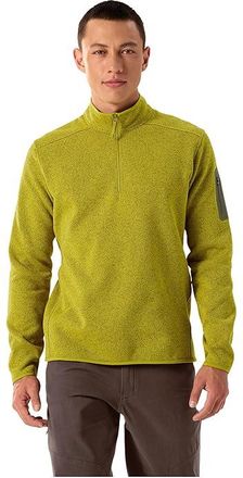 Arc'teryx Covert 1/2 Zip Mens Clothing Olive Moss Heather : 2XL, Polyester/Fleece