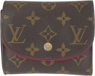 Louis Vuitton Brown Pink Pvc Wallet (Tri-Fold) (Pre-Owned)
