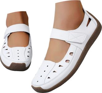 Generic Wedge Sandals for Women Closed Toe Slingback Shoes Wide Fit Sandals Breathable Hollow Out Athletic Shoes Soft Sole Gladiator Slip on Flat Beach Walkin