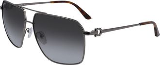 Ferragamo SF 238S 069 Mens Sunglasses Grey Size 62