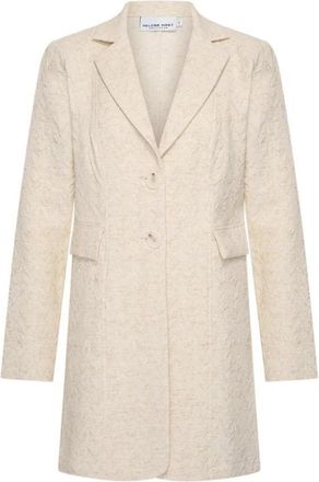 Hart by Helena Hart Tuxy Blazer - Dames - Mantel - Beige - XS - Leer - Jassen