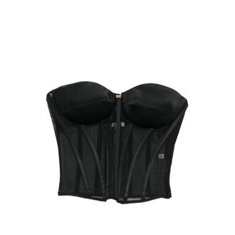 Elisabetta Franchi Mesh Corset Top