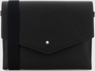 Montblanc Borsa portadocumenti Companion in pelle a grana con tracolla amovibile