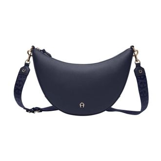 Aigner Tassen, Dames, Blauw, ONE Size, Leer, Zita M