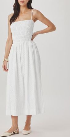Splendid Kenzie Eyelet Sleeveless Maxi Dress in White at Nordstrom, Size X-Large