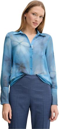 Sandro Ferrone Camicia stampata con polsi alti - Dames - Overhemden - Zwart - XS - Leer - Overhemden
