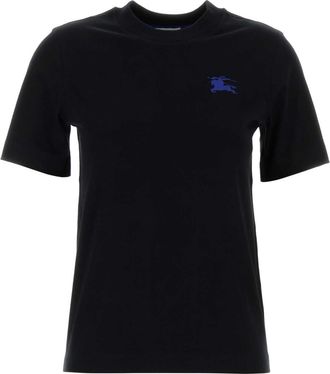 Burberry Black Cotton T Shirt