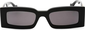 Gucci GG1425S001 GG Logo Acetate Sunglasses - Black