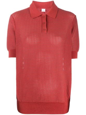 BOSS Gebreide polotop - Rood