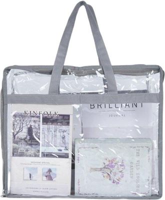 No Brand Bolsa De Almacenamiento De Ropa De Pvc Transparente, Funda N&oacute;rdica Plegable Con Asas, Caja De Almacenamiento Para Mudanzas, Para Ropa, Mantas, Juguete