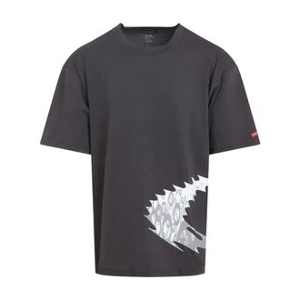 Oakley T-Shirts, male, Black, Size: L New Retro Tee Static 3.0