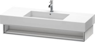 Duravit Duravit Vero Vanity 6015 De Pared, Con 1 Compartimento Abierto Incl. Toallero, 1200mm, Color (frente/cuerpo): Roble Oscuro Cepillado Chapa De Madera A