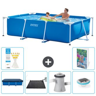 Intex Piscina Con Estructura Rectangular - 260x160x65 Cm - 7-piezas S154
