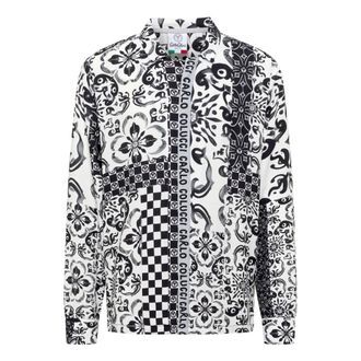 Carlo Colucci Carlo Colucci, Casual Shirts, male, Black, Size: 2XL Blouses & Shirts