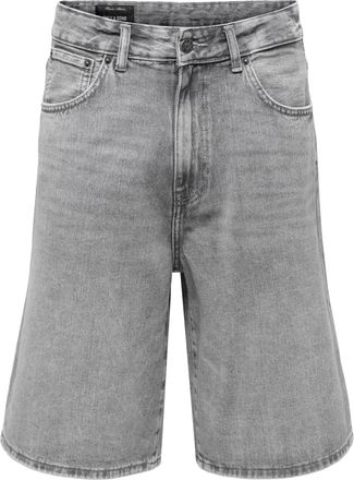 Only & Sons Shorts ONLY & SONS ONSCARL BALL WB 2957 TAI, Damen, Gr. XXL, N-Gr, medium grau, Denim/Jeans, Obermaterial: 100% Baumwolle, Abriebeffekte, relaxed fit 