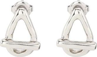 UNOde50 Drop Oval Link Shaped Earrings in Silver at Nordstrom