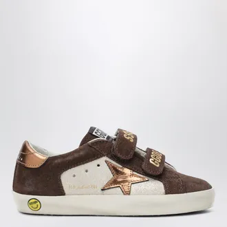 Golden Goose Sneakers Old School in suede sabbia/marrone