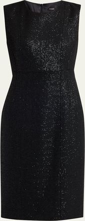 Kiton Sequined Sleeveless Sheath Dress