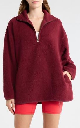 Free People Coco Faux Shearling Pullover Sweatshirt in Dionysus at Nordstrom Rack, Size X-Small
