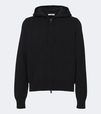Fendi Felpa con cappuccio in misto cashmere