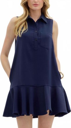 Entro Weekend Mini Dress In Navy