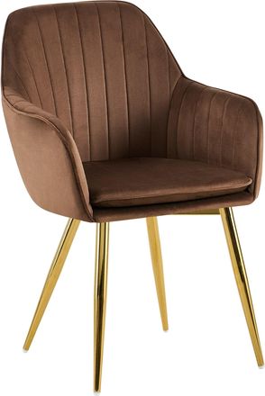 Clp Silla De Comedor Cheryl Marr&oacute;n Oro