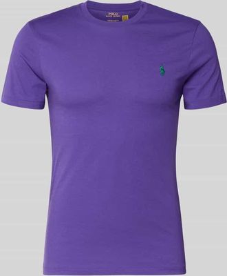 Polo Ralph Lauren Regular Fit T-Shirt aus reiner Baumwolle in Lila, Gr&ouml;&szlig;e XXL