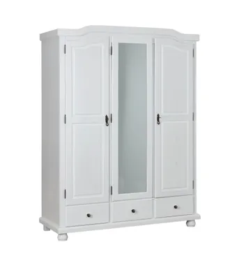 Inter Link SAS Armadio Links Kappl In Pino Massello Finitura Bianco L.150x56x200h. Articolo In Kit