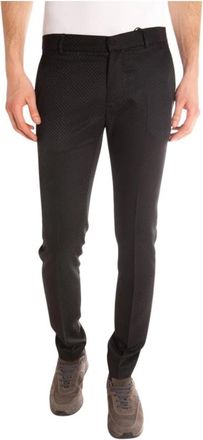 Daniele Alessandrini Jeans - Heren - Slim Fit Broeken - Zwart - S - Polyester - Broeken