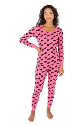 Leveret Womens Cotton Matching Family Pajamas, Dream Weaver Prints in Bunny Pink at Nordstrom, Size X-Large