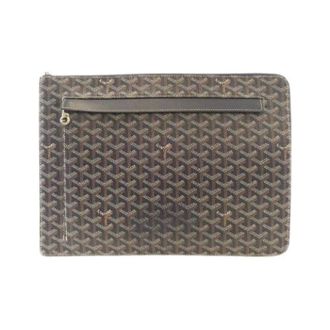 Goyard Pre-owned Clutches, female, Blue, Size: ONE SIZE Pre-owned Sorbonne Coated Canvas Clutch Bag