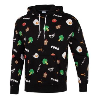 Puma Sports Breathable Cartoon Printing Running Breathable Casual Pullover Black 533200-01