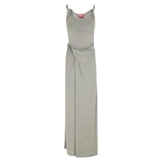 Diesel Maxi Dresses, female, Green, Size: M Long Dress D Estiga S1