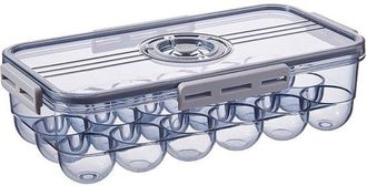 No Brand Caja De Pl&aacute;stico Para Almacenar Huevos, Con Capacidad Para Hasta 18 Huevos, Port&aacute;til Y Transparente, Para Cocina/nevera, Para Huevos De Gallina Y Pato