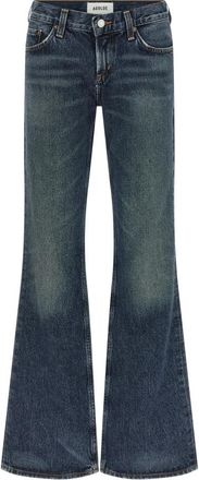 A Gold E Low Rise Boot Jeans - Dames - Flared Jeans - Blauw - W24 - Denim - Jeans
