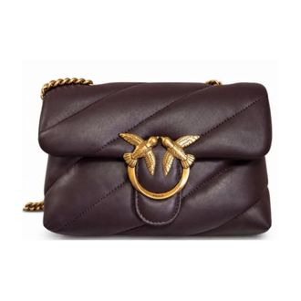 Pinko Love Puff Mini - Dames - Schoudertassen - Bruin - ONE Size - Leer - Tassen