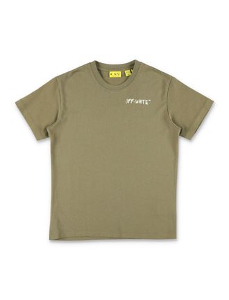 Off-white Magliette e polo bianco sporco verdi